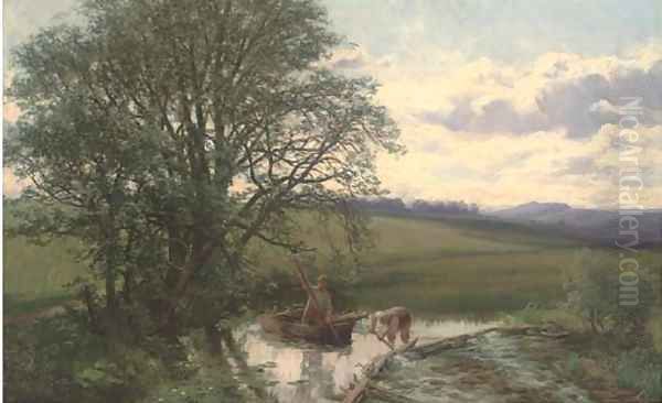 Meadow scene at Carrie Bridge, near Blairgowrie - view 1