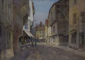 Escena De Pueblo by Arthur Tucker