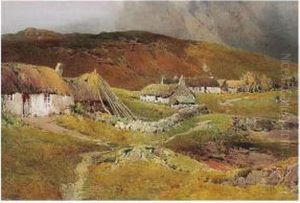 Highland Cottages by Arthur Tucker