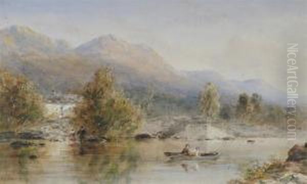 Boating On A River In A Mountainous Landscape - view 1