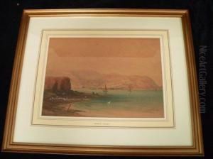 South Devon Coastal Scene (possibly Torquay) by Edward Tucker