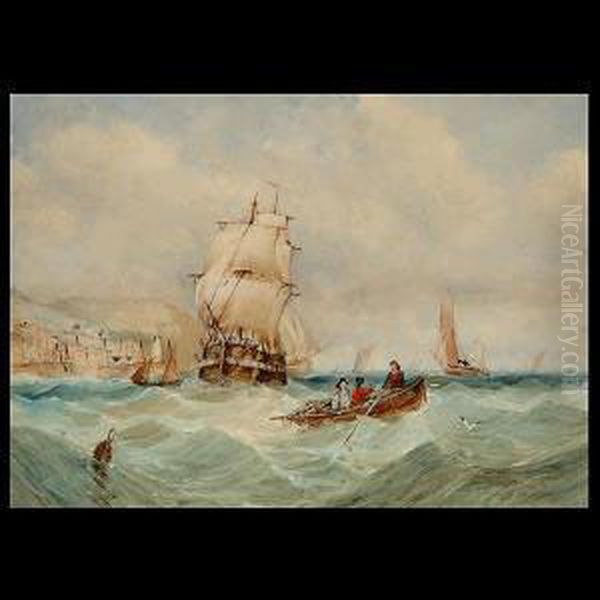Tucker. British. "dorset".
Watercolor On Paper. 15 1/2 X 22inches. Signed Lower Right: E. Tucker - view 1