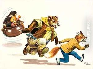 Brer Rabbit 12 by Henry Charles Fox