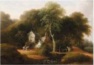 The River Exe Near Pynes Bridge; Ogwell Mill, South Of Devon