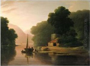 View On The River Dart, Devonshire View On The River Dart, Devonshire