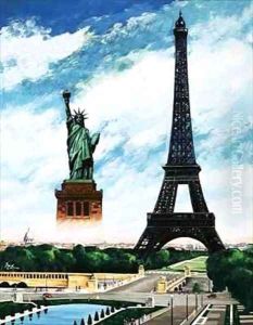 Who built the Eiffel Tower Alexandre Gustave Eiffel by Henry Charles Fox