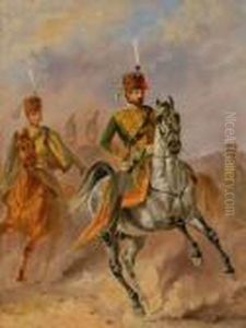 Ufficiali A Cavallo by Hermann Aug. Theodor Tunica