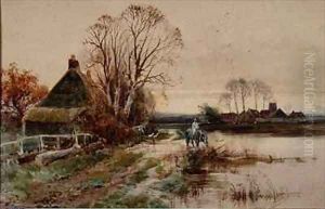 Near Reedham Norfolk by Henry Charles Fox