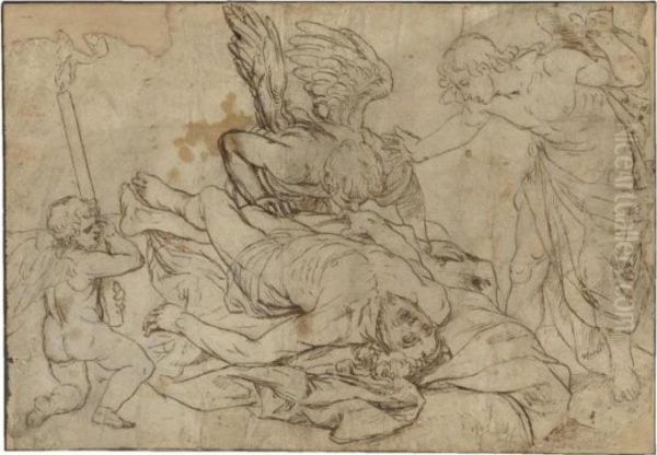 Dead Christ With Angels - view 1
