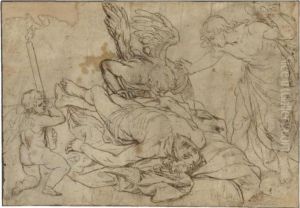 Dead Christ With Angels by Alessandro Turchi