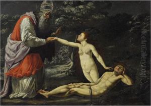 Adam Et Eve Avec Dieu Le Pere