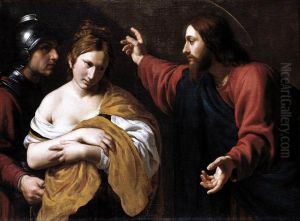 Christ And The Woman Taken Into Adultery by Alessandro Turchi