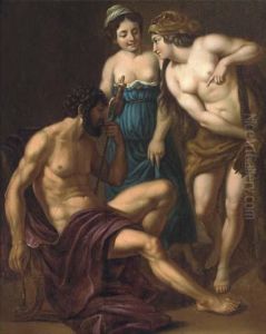 Hercules And Omphale by Alessandro Turchi