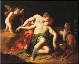 Venus And Adonis by Alessandro Turchi