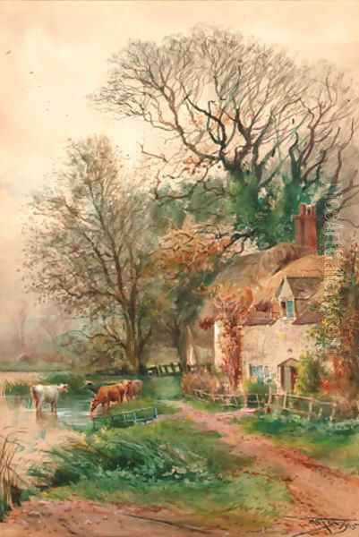 Old cottages at Burpham, Sussex - view 1