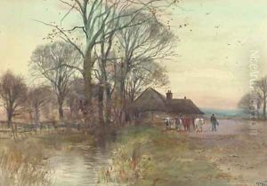 Returning to the farm by Henry Charles Fox