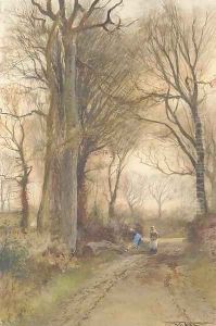 The faggot gatherers by Henry Charles Fox