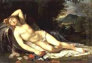 Cupid Reclining by Fabre, Francois Xavier