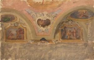 Studio Per Soffitto Di Chiesa by Celestino Turletti