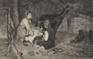 La Capra Nutrice by Celestino Turletti