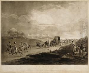 His Majesty In His Travelling Chariot Returning To Town Fromwindsor by Joseph Mallord William Turner