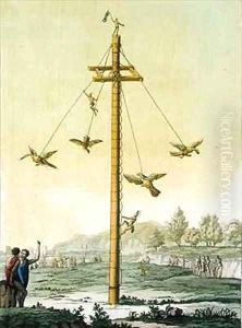The Flying Game from Le Costume Ancien et Moderne by Paolo Fumagalli