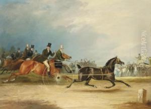 Squire Osbaldeston's Celebrated Trotter Tom Thumb Racing Againsttime