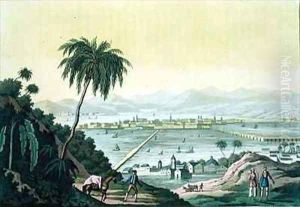 View of Mexico City by Paolo Fumagalli