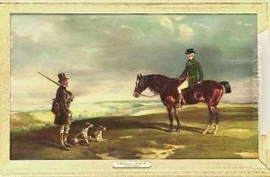 *450. In The Manner Of Francis Calcott Turner , "hunting Scenes" by Francis Calcraft Turner