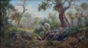 Rabbiting by James Alfred Turner