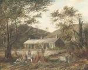 Reapers Taking Refreshment After The Harvest by James Alfred Turner