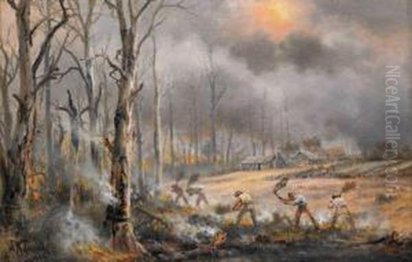 Fighting The Bushfire - view 1