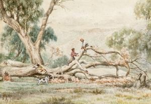 Children Playing by James Alfred Turner