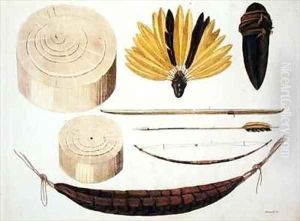 Tools weapons and utensils of Puri and Botocudos tribes Rio Grande region by Paolo Fumagalli