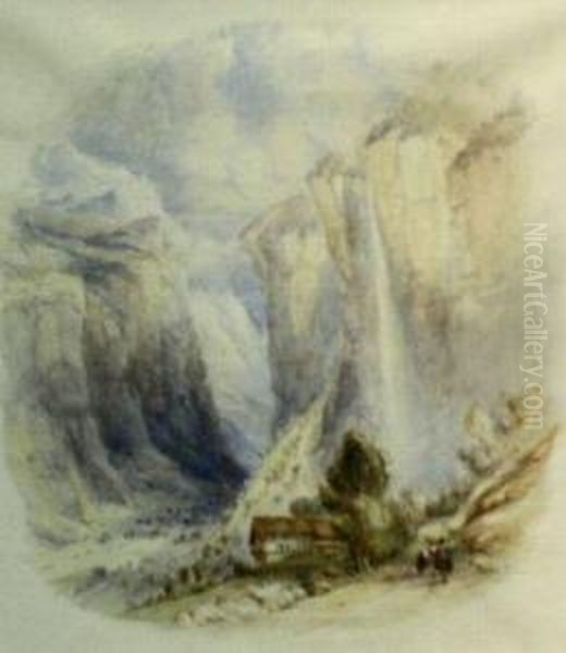 Falls Of The Staubbach, Lauterbrunnen - view 1