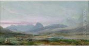Near Lochinver - Stack Polly, Suilven And Quinag by William Turner