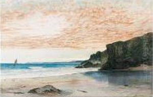 Rocks On The Cornish Coast by William Turner