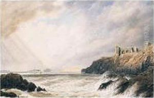 A View Of Tenby Town Wall And South Cliff by William Turner