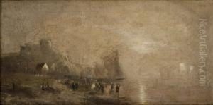 A Coastal Scene by William Eddowes Turner