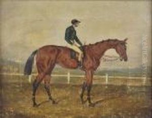 Portrait Of A Racehorse "nancy",
 Winner Of The Chester Cup, With Jockey Up, Signed And Dated 1851, Oil 
On Canvas