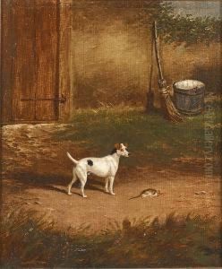 Trimmer, The Champion Fox Terrier; Rival, Champion Fox Terrier by William Eddowes Turner