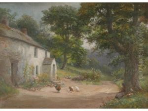 A Wayside Cottage,
Millbeck,
Nearkeswick by William Lakin Turner