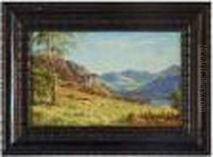 'view Of Scafell From Derwentwater' by William Lakin Turner