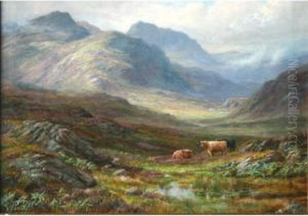 Bow Fell And Little Langdale From Oxon Fell - view 1