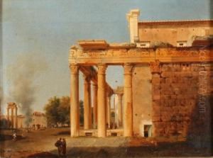 Der Tempel Des Antonius Und Der Faustina Inrom