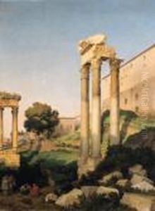 Scorcio Del Foro Romano by Lancelot Theodore Turpin De Crisse