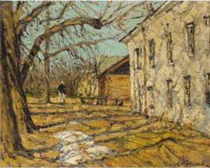 Feeding The Hens by Leonard Viktorovich Turzhanky