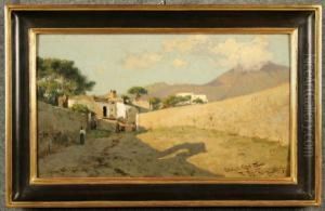 ''paesaggio Con Vesuvio (torre Del Greco)'' by Ramon Tusquets y Maignon