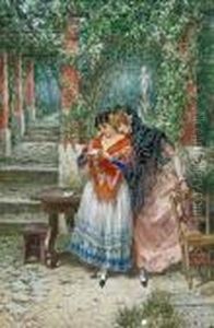 Damas En El Jardin.