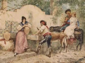 Flirtation By The Well